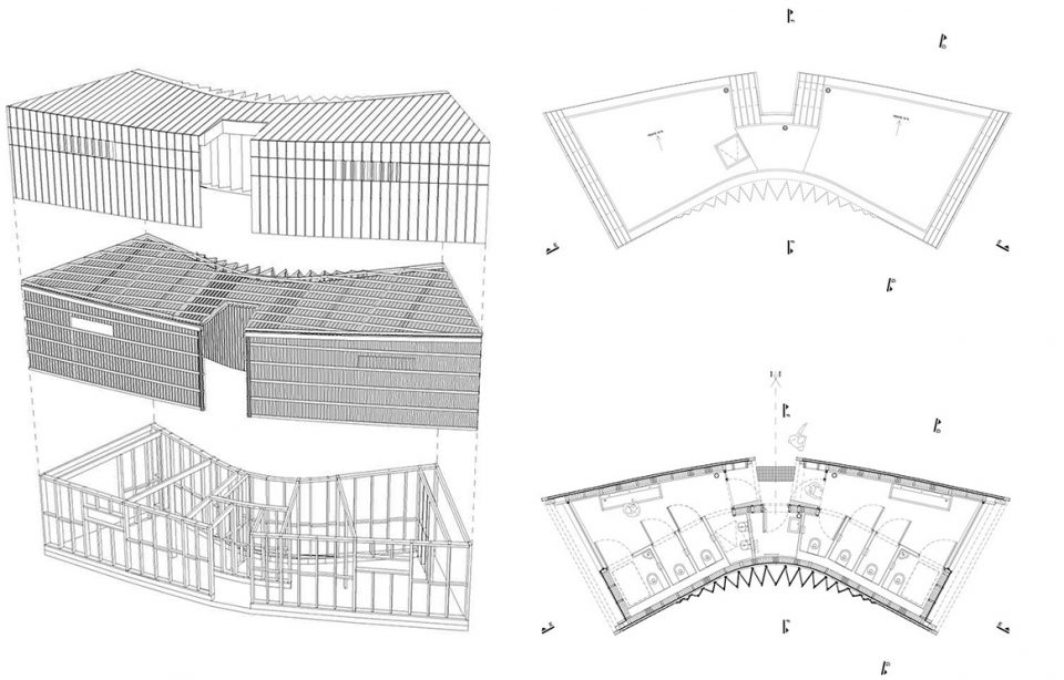 3 Pavilions in Park Along the River Seine by h2o architectes 1