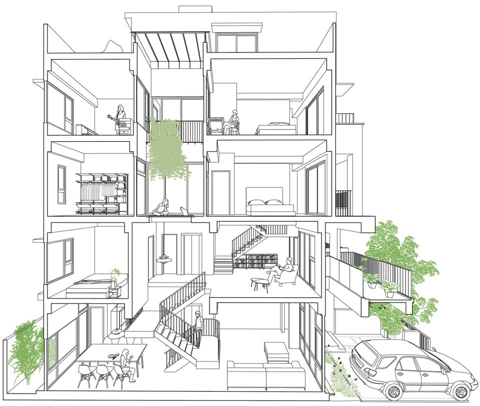 Light Housing by Shen Ting Tseng Architects