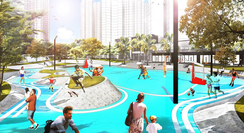 Dongguan Vanke Zhongtian City Garden landscape design China by FCHA