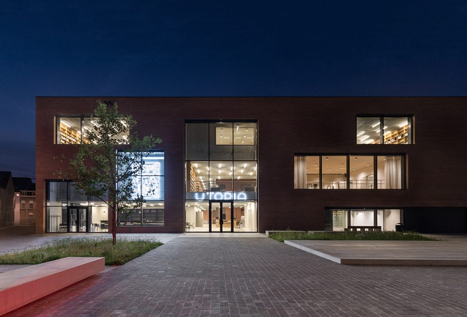 utopia a library and academy for performing arts in aalst by kaan architecten