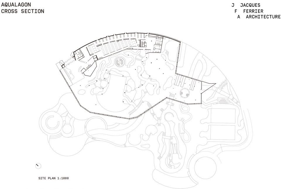 water park aqualagon by jacques ferrier architecture