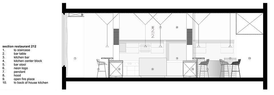 Restaurant 212 by concrete