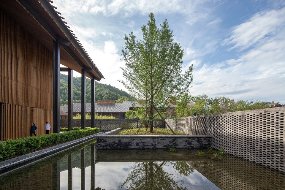 jiezi ancient town meiyi square and qingluan park china by beijing huaqing an design architects co ltd chengdu branch