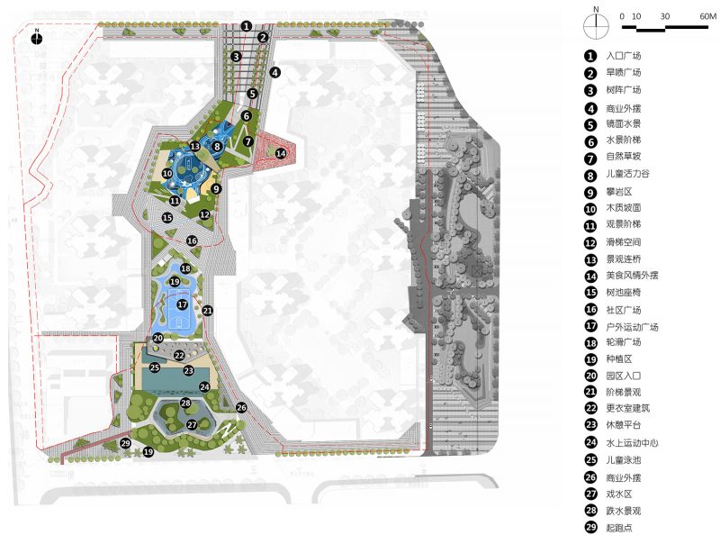 Dongguan Vanke Zhongtian City Garden landscape design China by FCHA