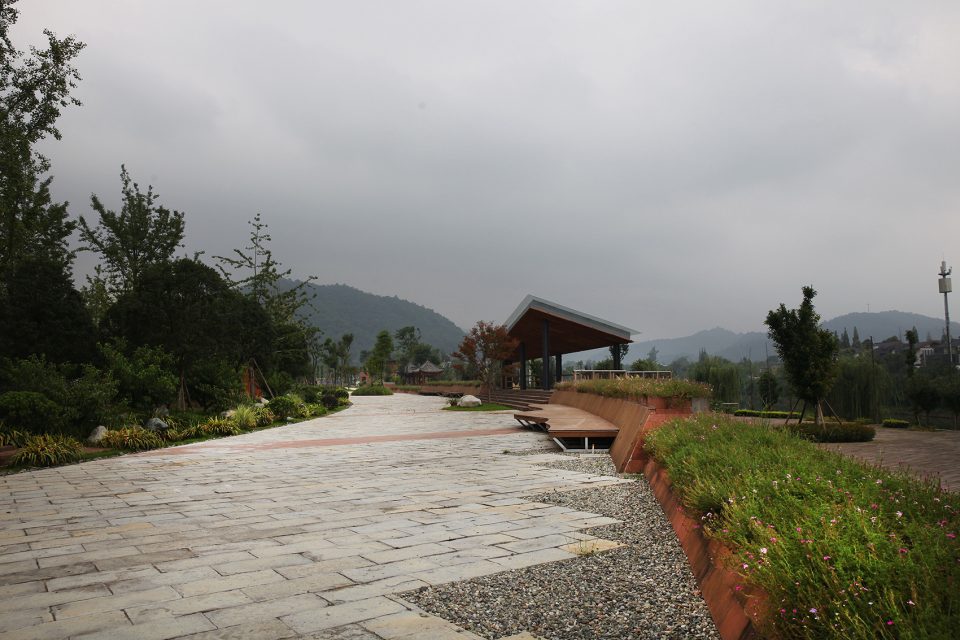 jiezi ancient town meiyi square and qingluan park china by beijing huaqing an design architects co ltd chengdu branch