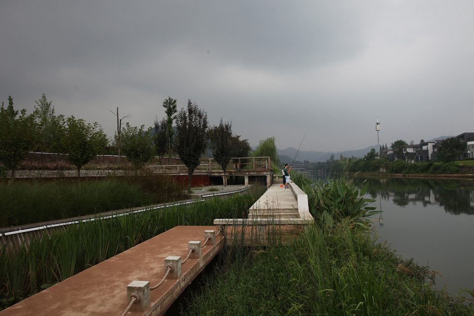 jiezi ancient town meiyi square and qingluan park china by beijing huaqing an design architects co ltd chengdu branch