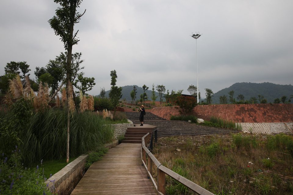 jiezi ancient town meiyi square and qingluan park china by beijing huaqing an design architects co ltd chengdu branch