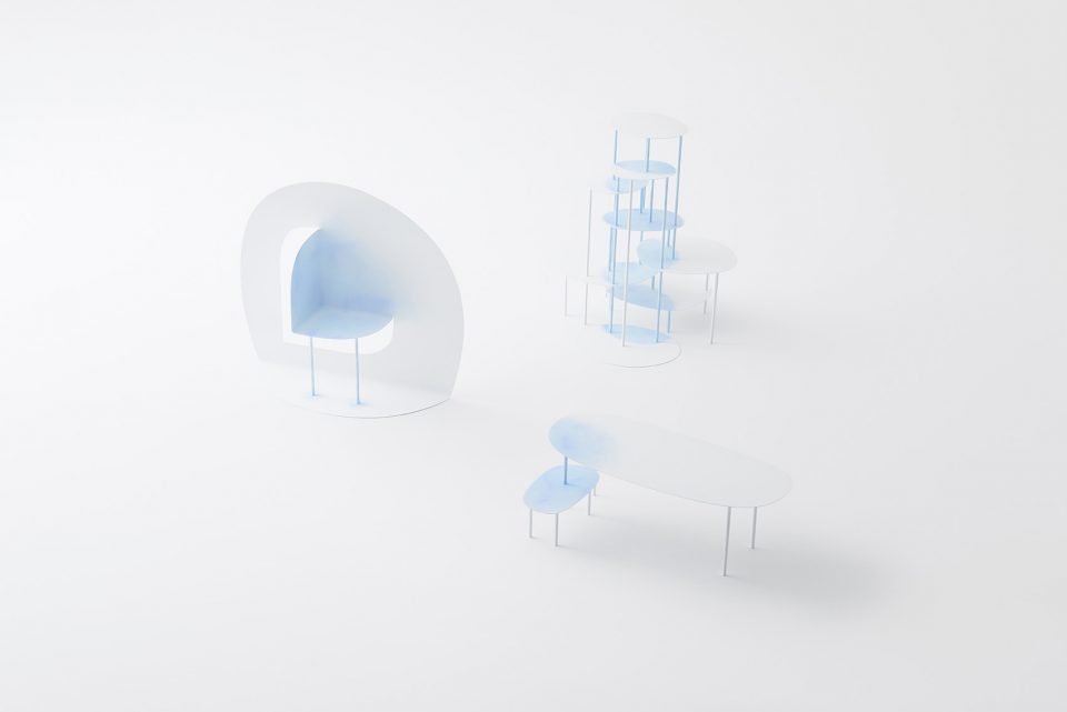 Watercolour collection for Friedman Benda by nendo