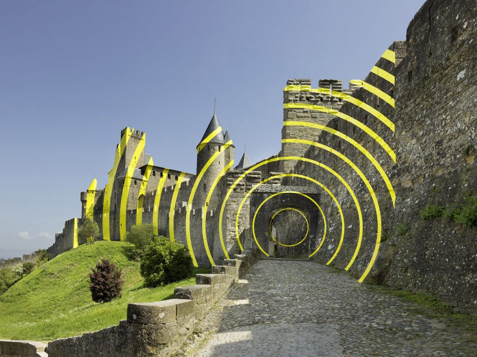 Cercles concentriques excentriques Felice Varini