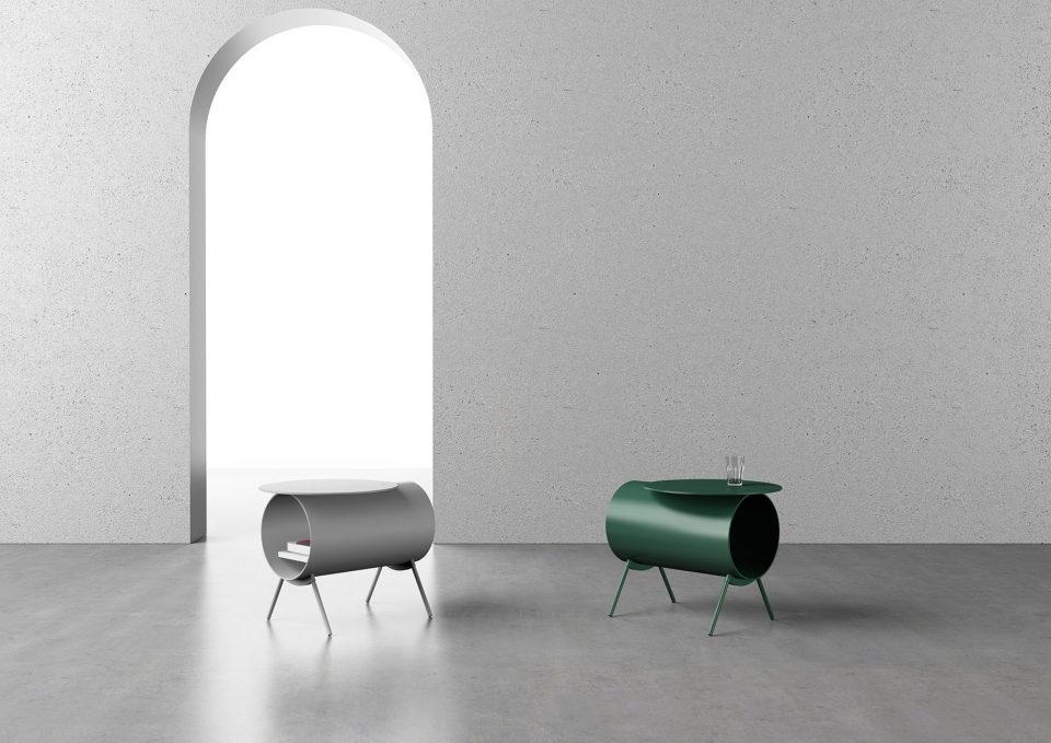 Pig side table Components storage by Mario Tsai