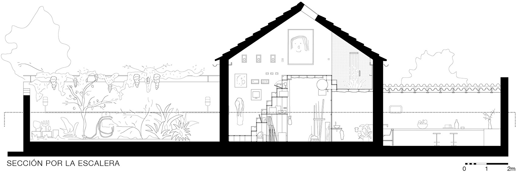 refurbishment of a small attached house by pia mendaro