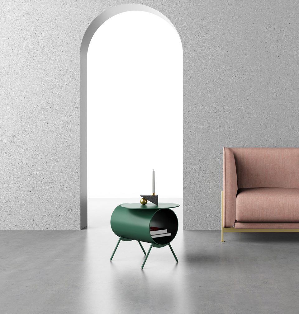 Pig side table Components storage by Mario Tsai