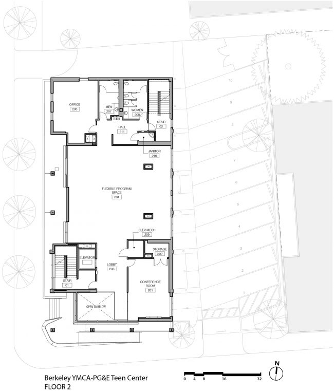 berkeley ymca pge teen center by noll tam architects
