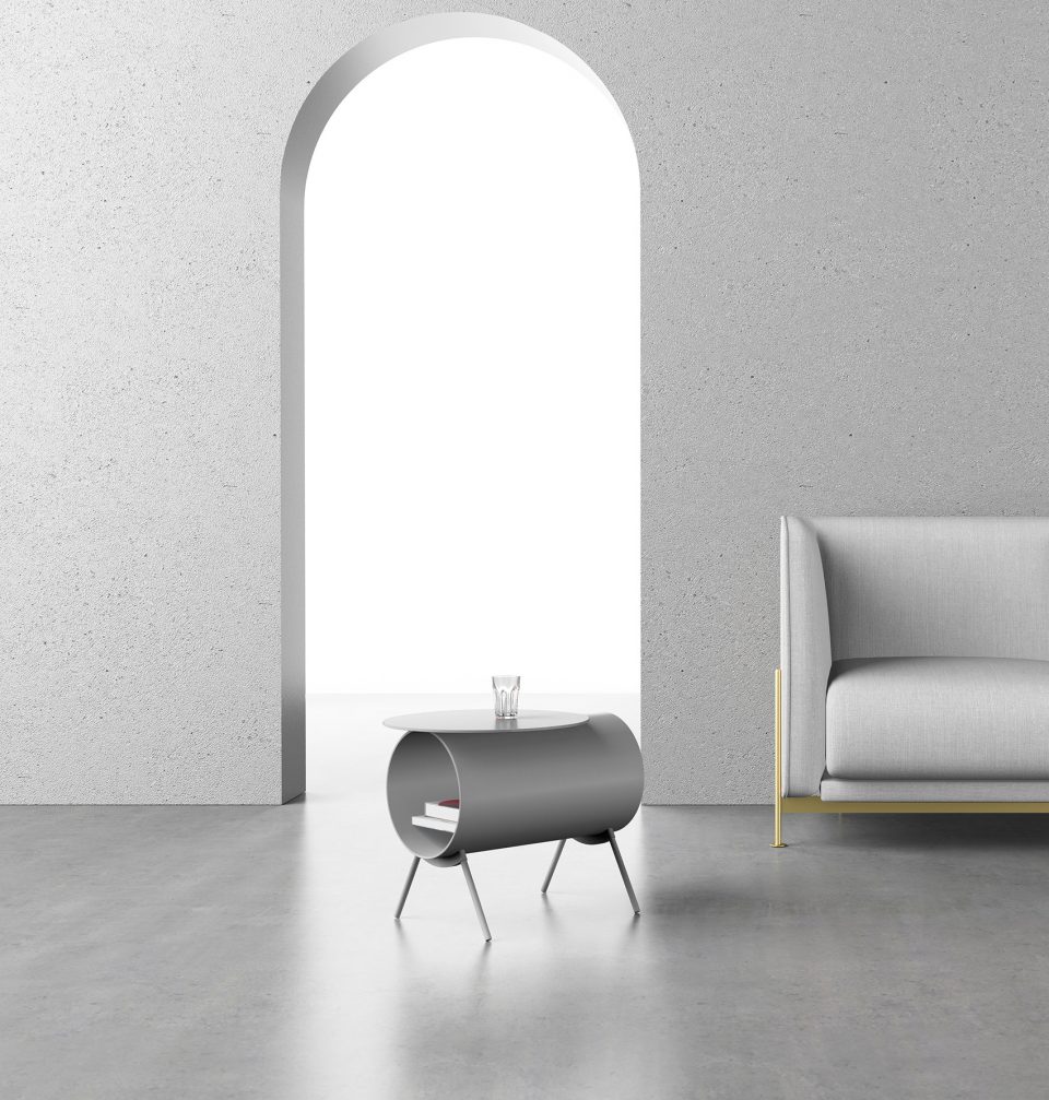 Pig side table Components storage by Mario Tsai