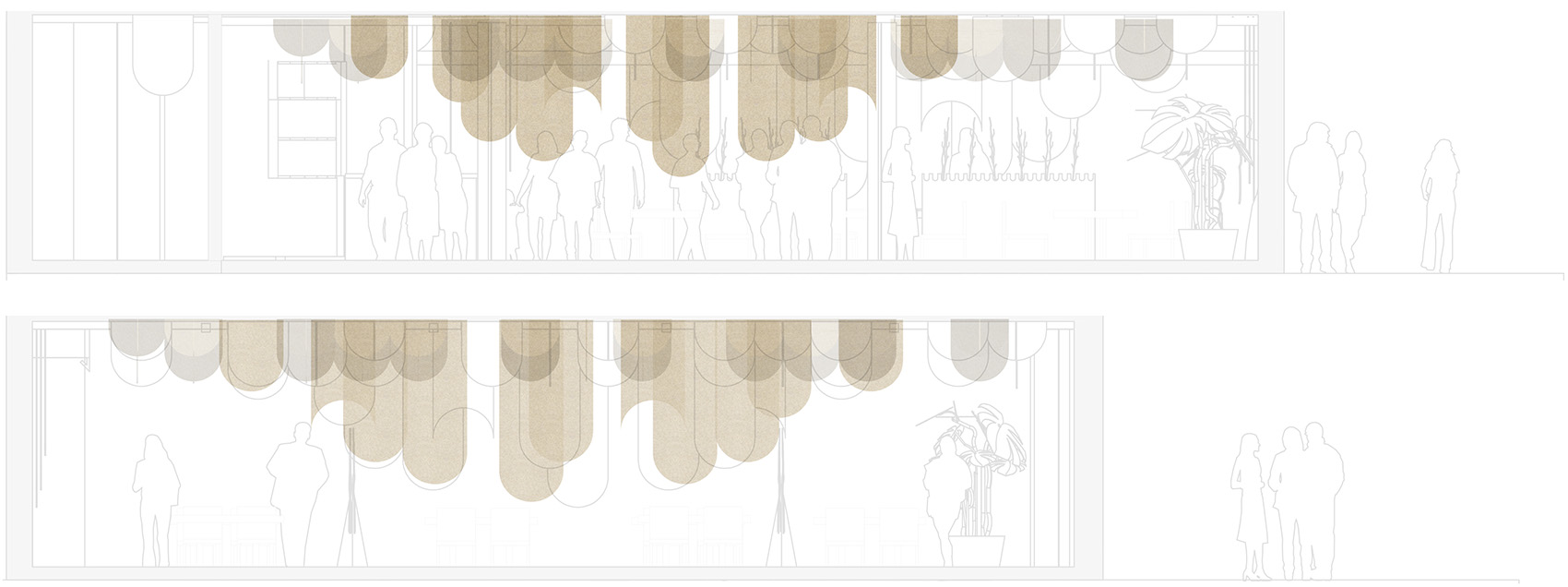 installation in nasturzio italian restaurant by francesca perani arianna foresti