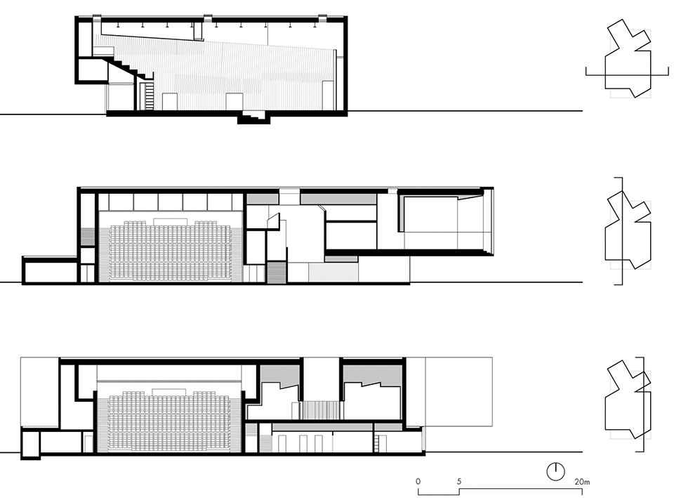 allende performance hall and rehearsal studios in mons en baroeul by dominique coulon associes