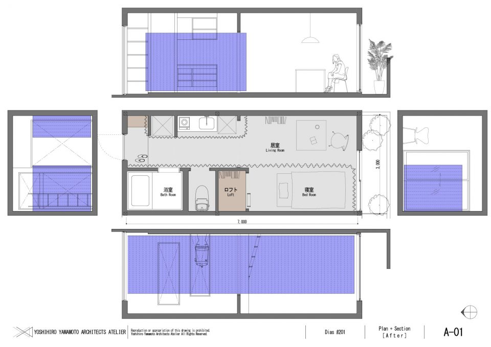 A small apartment interior design Yoshihiro
