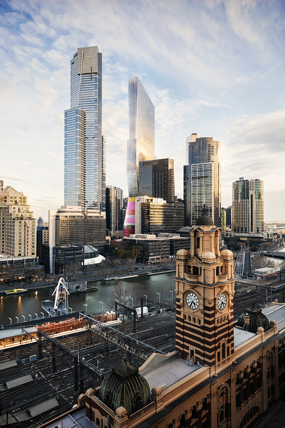 oma reveals its proposal for southbank by beulah