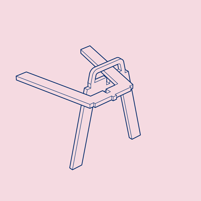 The Element No.1 side table by Simo Lahtinen