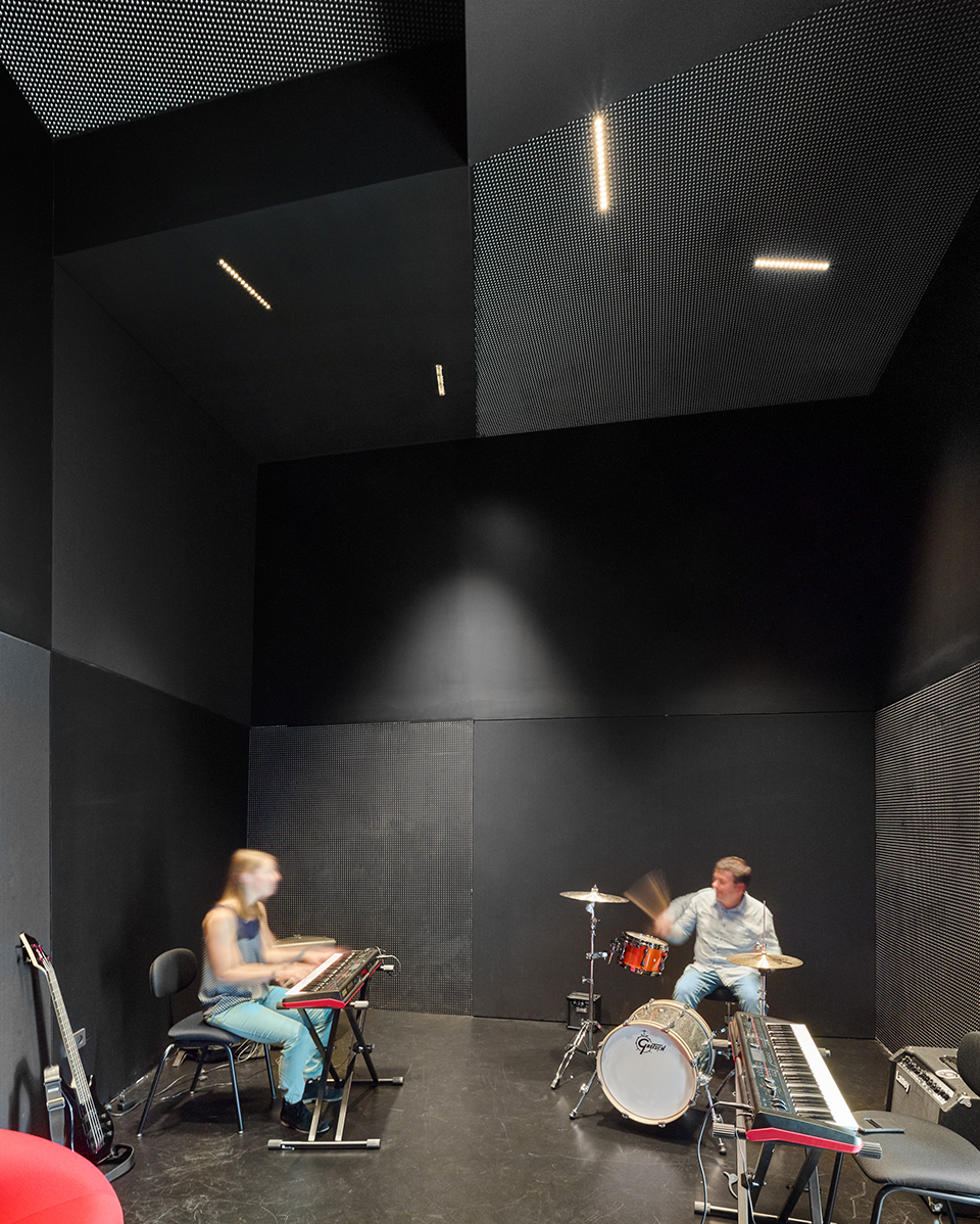allende performance hall and rehearsal studios in mons en baroeul by dominique coulon associes