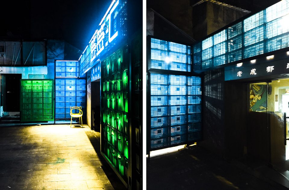Improvisational roadside stall business China by Qing wei Studio