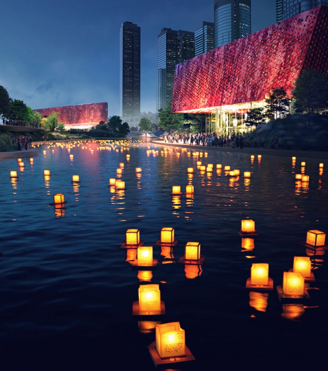 The Asian Games Athlete Village International Zone Powerhouse Company and Benthem Crouwel Architects