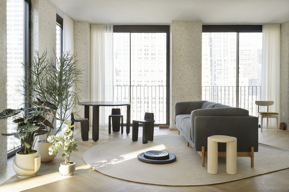 material interiors exhibition by radnor workstead