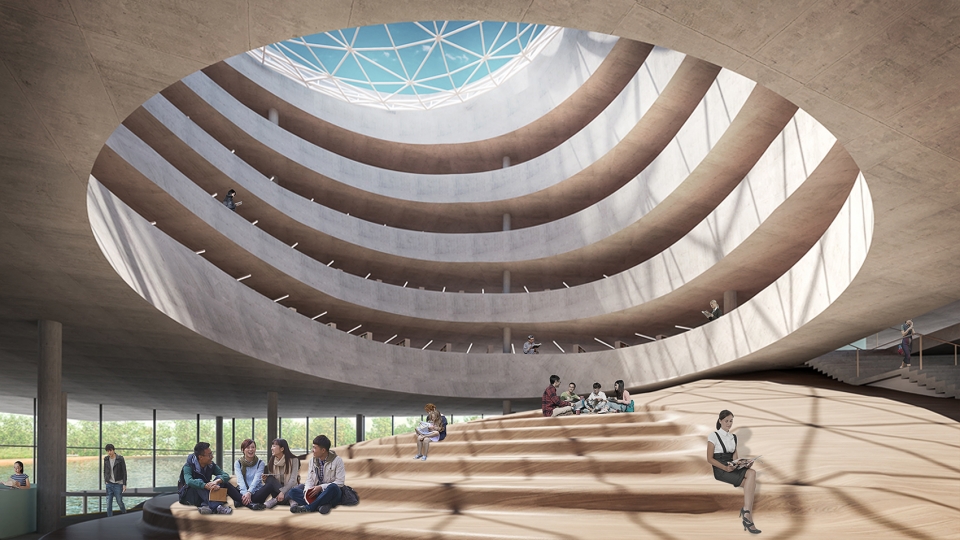 The Asian Games Athlete Village International Zone Powerhouse Company and Benthem Crouwel Architects