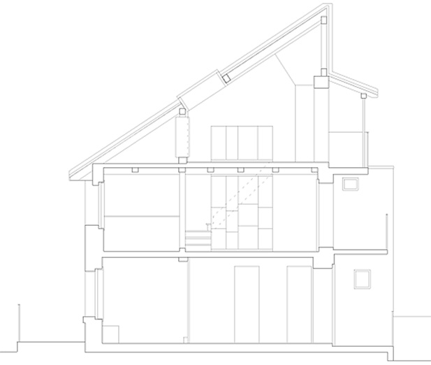 house in old town fribourg by boegli kramp architekten