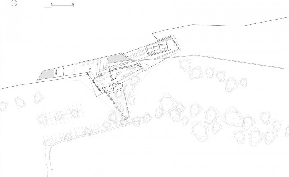 visitors center at the archaeological site of empuries by fuses viader arquitectes