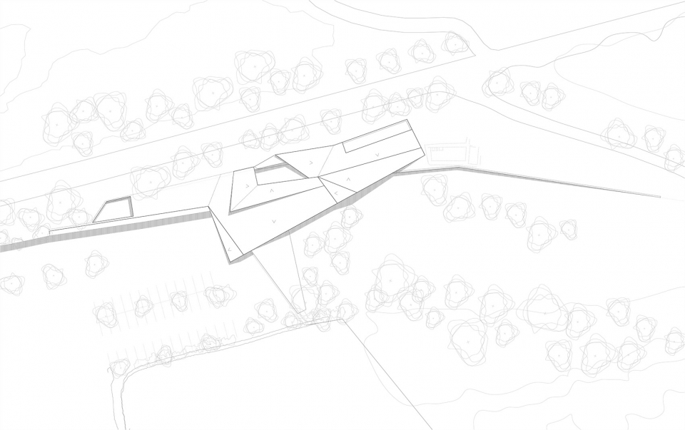 visitors center at the archaeological site of empuries by fuses viader arquitectes