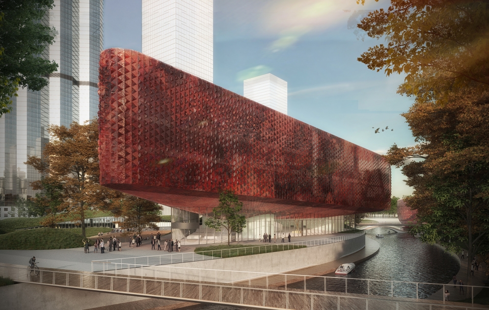 The Asian Games Athlete Village International Zone Powerhouse Company and Benthem Crouwel Architects