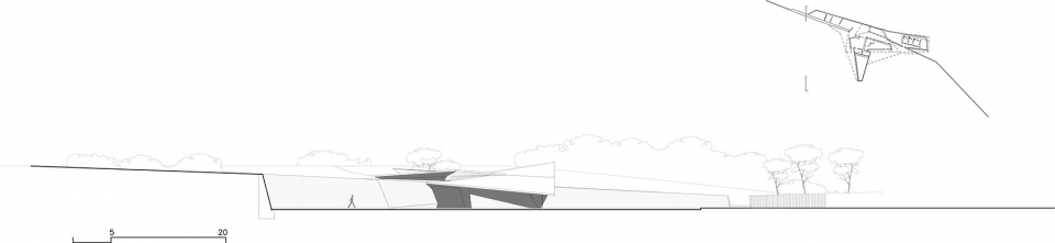 visitors center at the archaeological site of empuries by fuses viader arquitectes