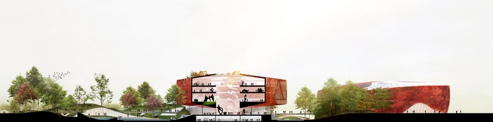 The Asian Games Athlete Village International Zone Powerhouse Company and Benthem Crouwel Architects