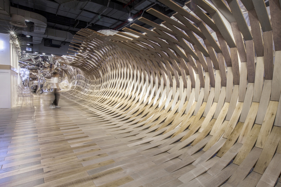 Two Showrooms for Wood flooring brand China by TOWOdesign