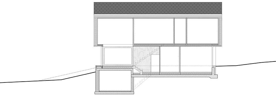 house with gable by mia2architektur