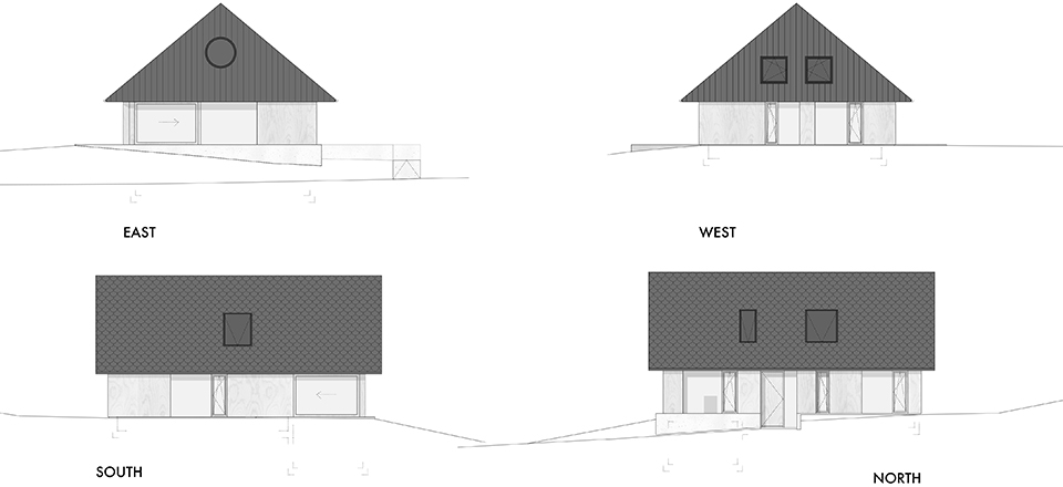 house with gable by mia2architektur