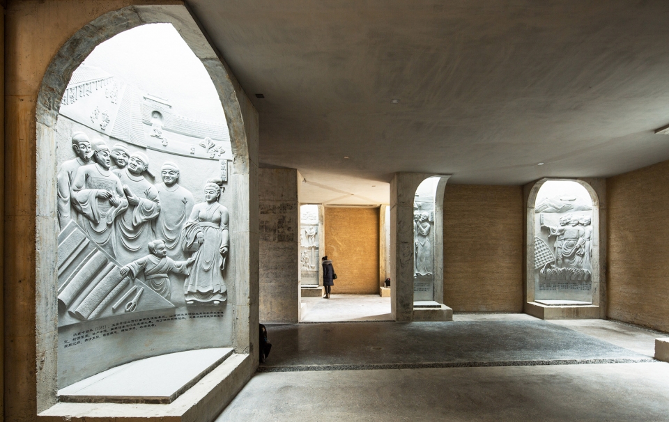 wang jing memorial hall by dna design and architecture studio