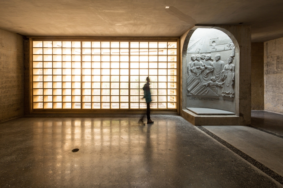 wang jing memorial hall by dna design and architecture studio