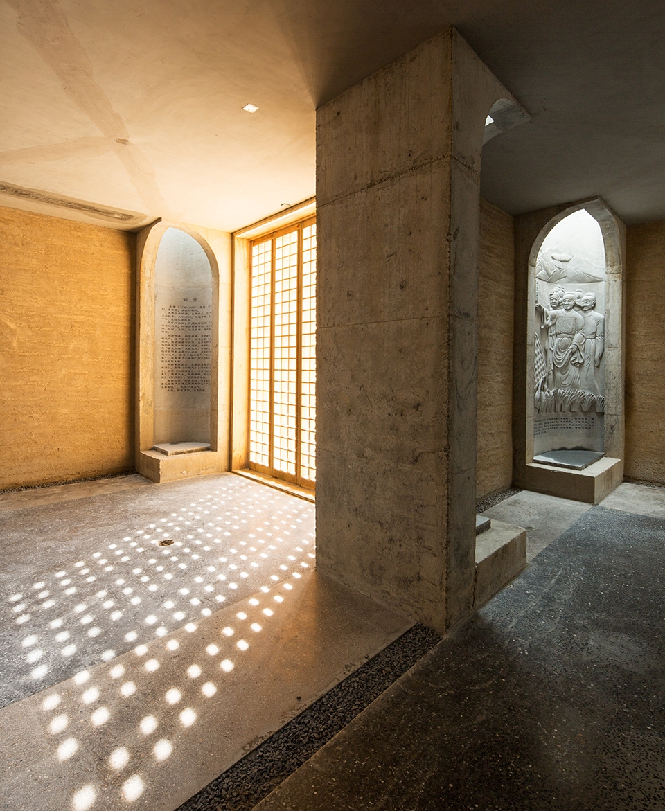 wang jing memorial hall by dna design and architecture studio