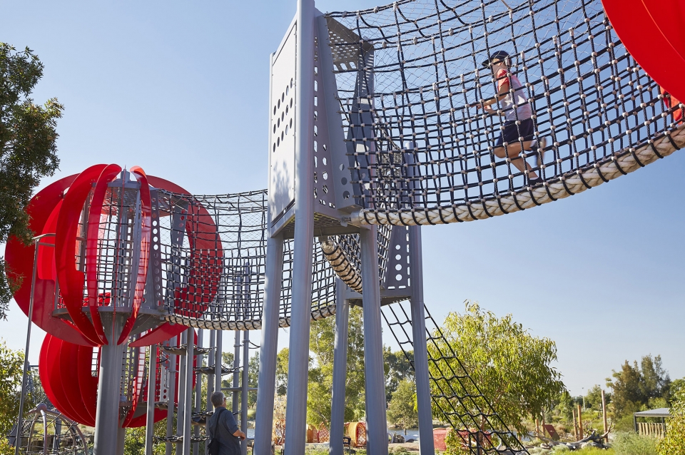 Stadium Park Chevron Parkland Australia by HASSELL