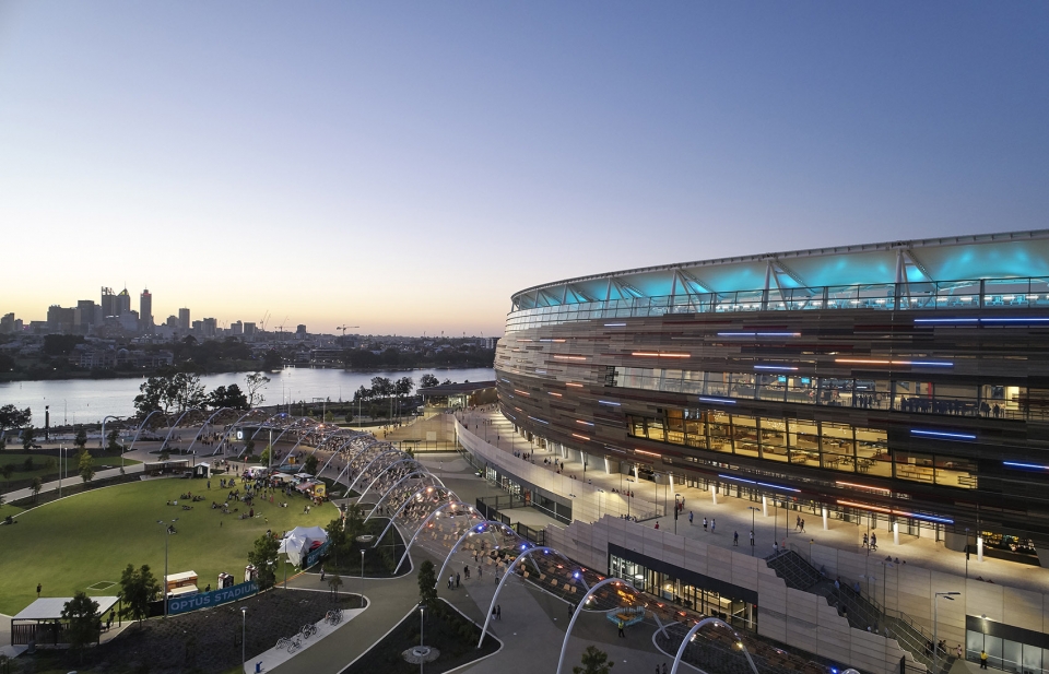 Stadium Park Chevron Parkland Australia by HASSELL