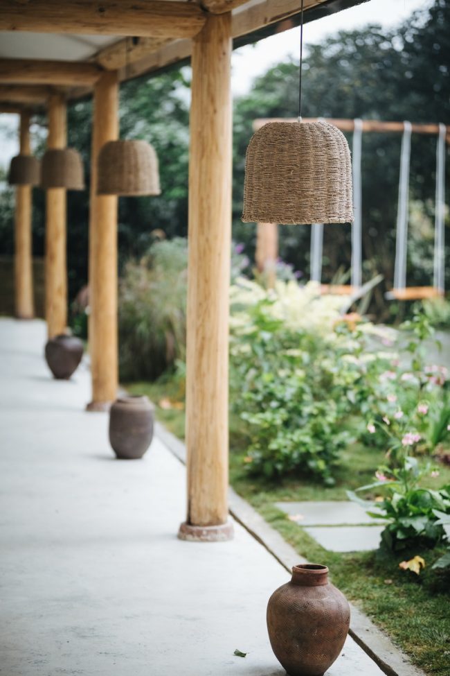 Tea time courtyard China by Shall design