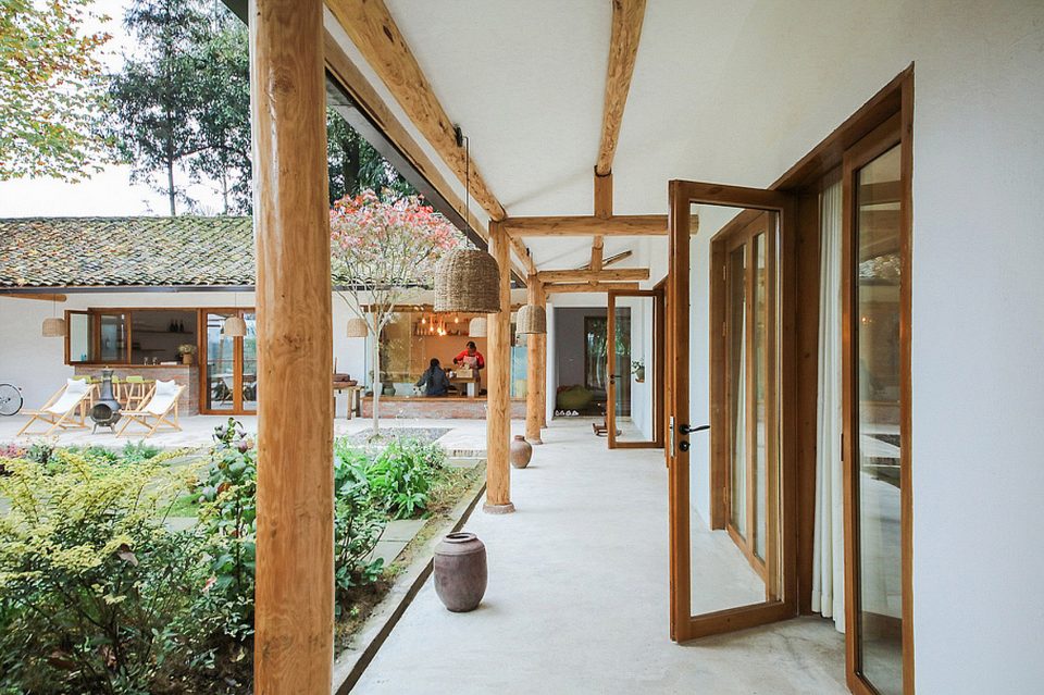 Tea time courtyard China by Shall design