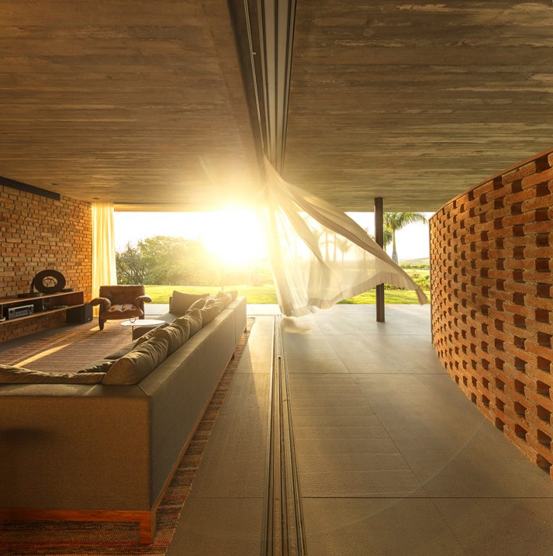 Planar house Brazil by Studio mk27