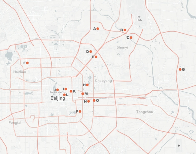 Beijing Modern Architecture Map