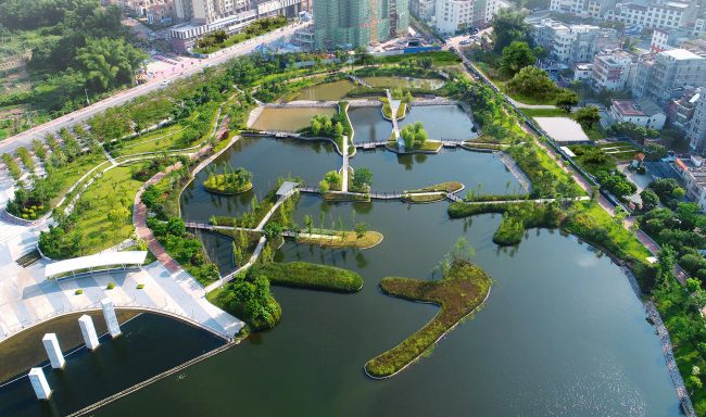 琴江 - 老河道湿地文化公园，广东 / 棕榈设计集团