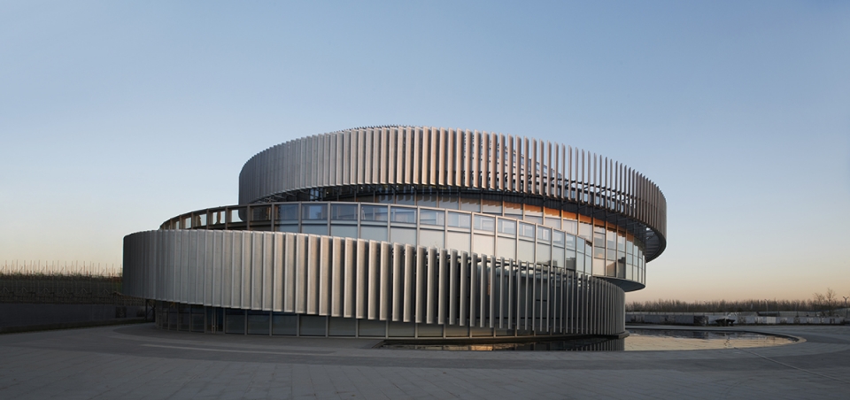 Exhibition Center of Zhengzhou Linkong Biopharmaceutical Park China by WSP ARCHITECTS