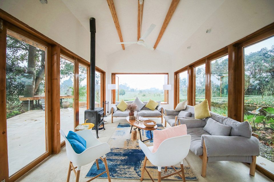 Tea time courtyard China by Shall design