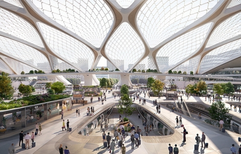 Hyperloop: 欧洲超高速管道车站设计方案 / UNStudio